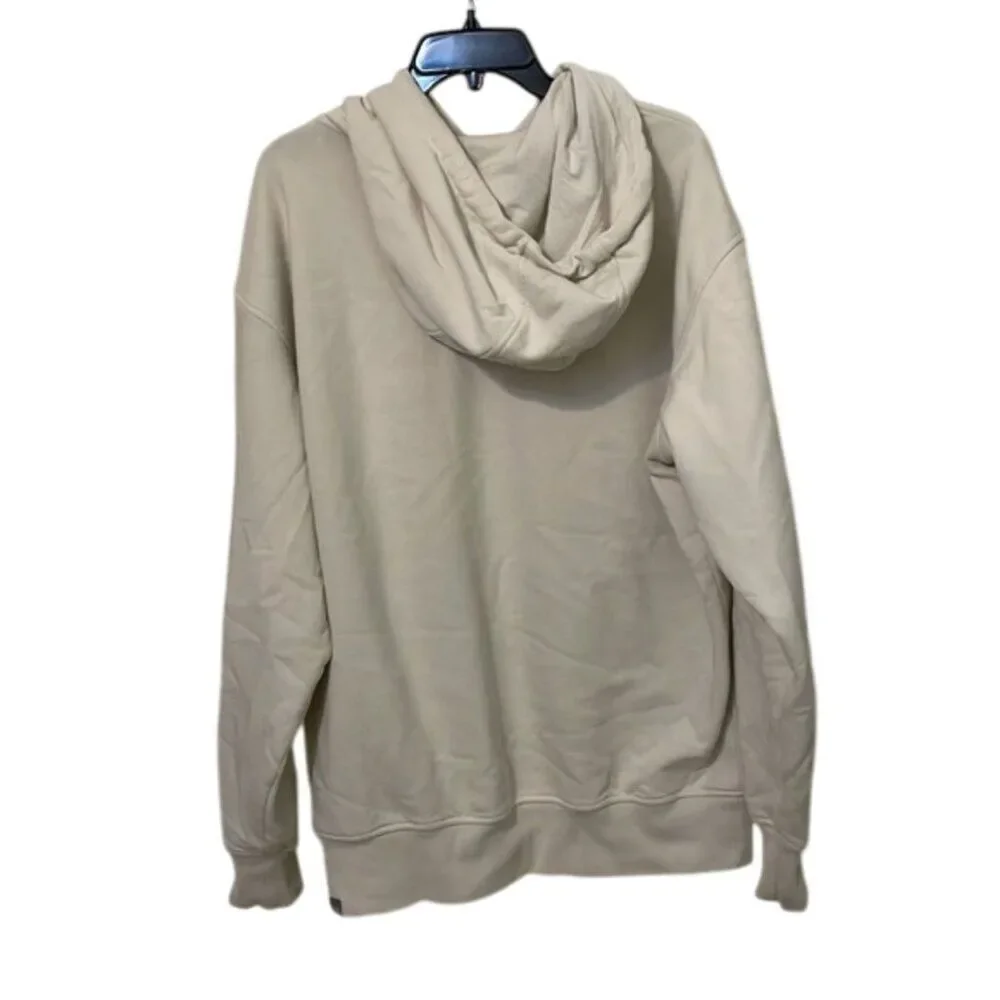The North Face Cream Hoodie Sweatshirt Unisex mens XL womens XXL